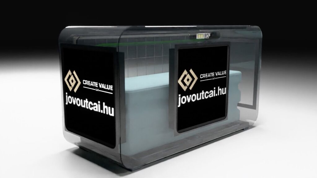 Future Streets unit with LED display panels